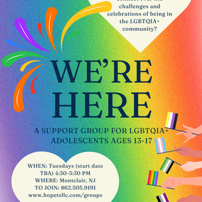 Teen LGBTQ+ Support Group (Hope Therapeutic Services)